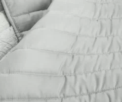 Blue & Gray Crinkle Ombre Full/Queen 3-Piece Quilt Set -Hoover Sales Store 810596077 3