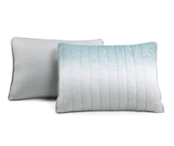 Blue & Gray Crinkle Ombre Full/Queen 3-Piece Quilt Set -Hoover Sales Store 810596077 6