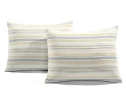 Lush Decor Solange Yellow & Gray Stripe Cotton Quilted Coverlet Set -Hoover Sales Store 810596088 6