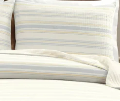 Lush Decor Solange Yellow & Gray Stripe Cotton Quilted Coverlet Set -Hoover Sales Store 810596089 2