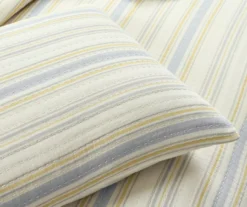 Lush Decor Solange Yellow & Gray Stripe Cotton Quilted Coverlet Set -Hoover Sales Store 810596089 4