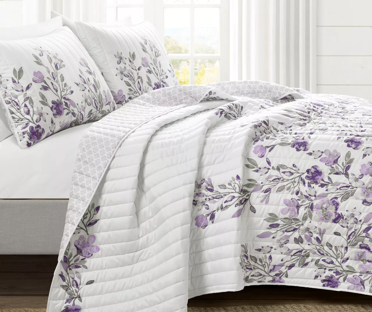 Lush Decor Tanisha Floral Reversible Quilt Set 17 Lush Decor Tanisha Floral Reversible Quilt Set - Image 17