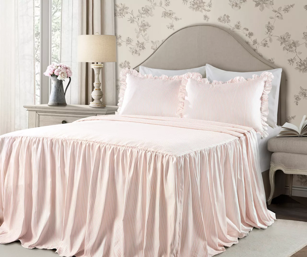 Lush Decor Pinstripe Bedspread Set 5 Lush Decor Pinstripe Bedspread Set - Image 5