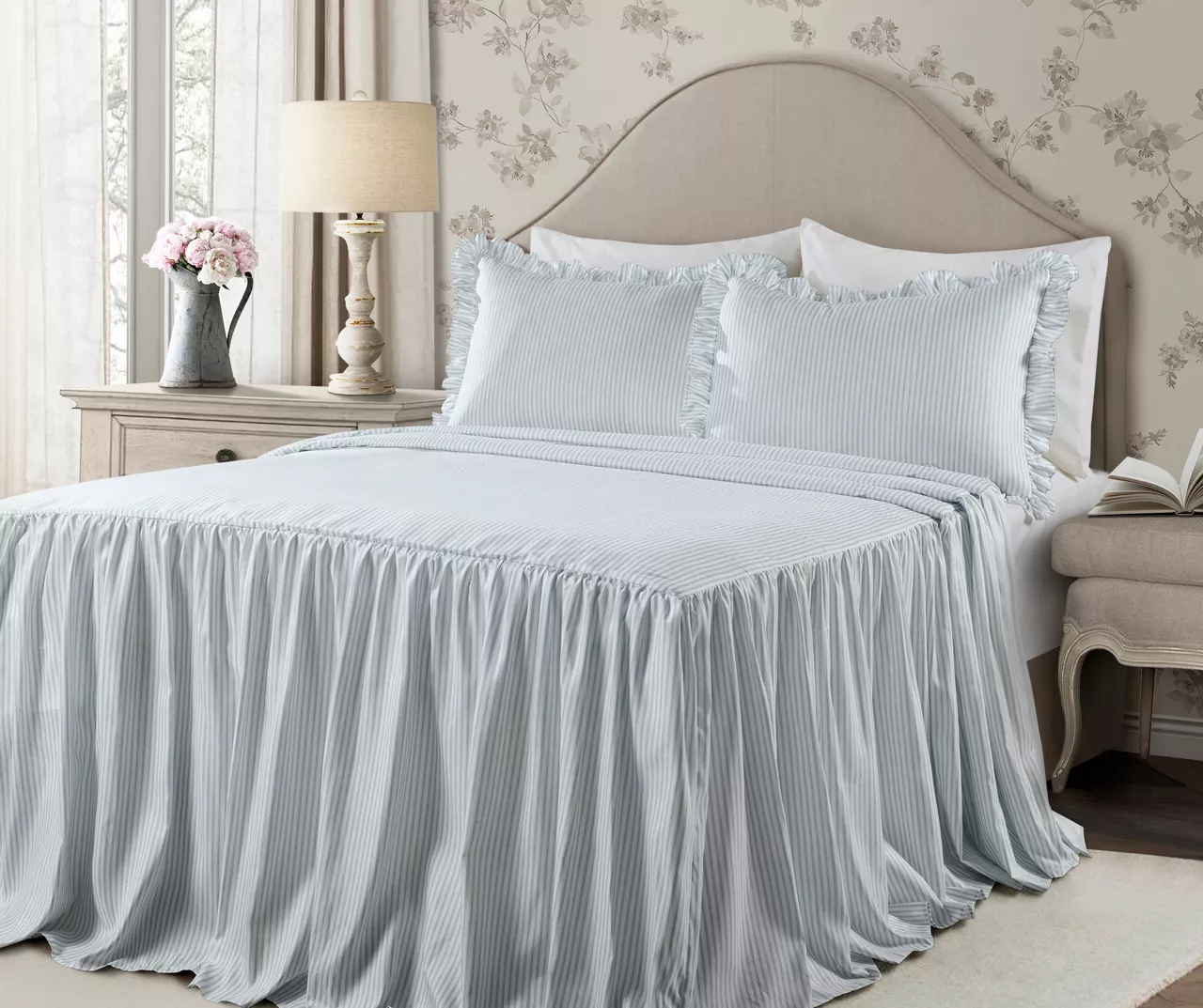 Lush Decor Pinstripe Bedspread Set 10 Lush Decor Pinstripe Bedspread Set - Image 10