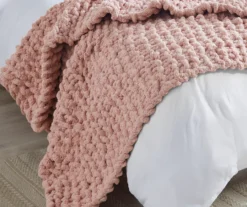 Chunky-Knit Handmade Throw, (50" X 60") -Hoover Sales Store 810598138 2