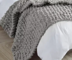 Chunky-Knit Handmade Throw, (50" X 60") -Hoover Sales Store 810598139 2