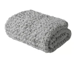 Chunky-Knit Handmade Throw, (50" X 60") -Hoover Sales Store 810598139 3