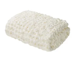 Chunky-Knit Handmade Throw, (50" X 60") -Hoover Sales Store 810598140 3