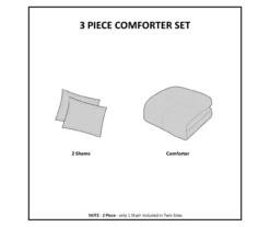 Polar Ivory Patchwork Stripe Faux Fur King/California King 3-Piece Comforter Set -Hoover Sales Store 810598147 810598148 810598149 7 2