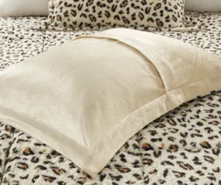 Marselle Brown & Black Leopard Print Faux Fur Full/Queen 4-Piece Comforter Set -Hoover Sales Store 810598172 810598173 6 1