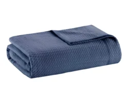 Textured-Knit Egyptian Cotton Blanket -Hoover Sales Store 810598201 810598202 810598203 2