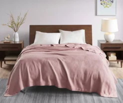 Textured-Knit Egyptian Cotton Blanket -Hoover Sales Store 810598204 810598205 810598206 1