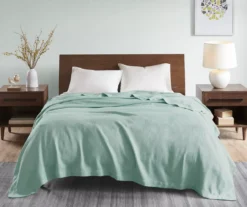 Textured-Knit Egyptian Cotton Blanket -Hoover Sales Store 810598216 810598217 810598218 1