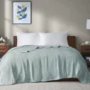 Freshspun Basketweave-Texture Cotton Blanket