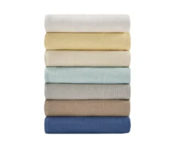 Freshspun Basketweave-Texture Cotton Blanket -Hoover Sales Store 810598255 810598256 810598257 6