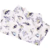 White, Blue & Yellow Birds King 4-Piece Microfiber Sheet Set