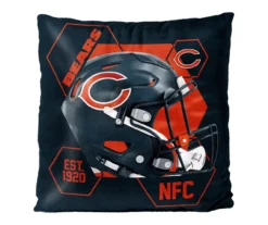 Chicago Bears Navy & Orange Connector Throw Pillow