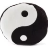Euphoric Expression Black & White Yin-Yang Round Decorative Pillow