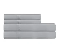 Gray 1,500-Thread Count Queen 4-Piece Sheet Set