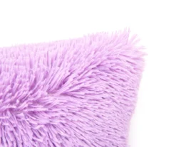 Euphoric Expression Violet Purple Faux Fur Throw Pillow -Hoover Sales Store 810607758 A8 2