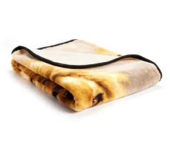 Brown Lion Raschel Throw, (50" X 60") 5 Brown Lion Raschel Throw, (50" X 60") -Hoover Sales Store 810608598 A8 2