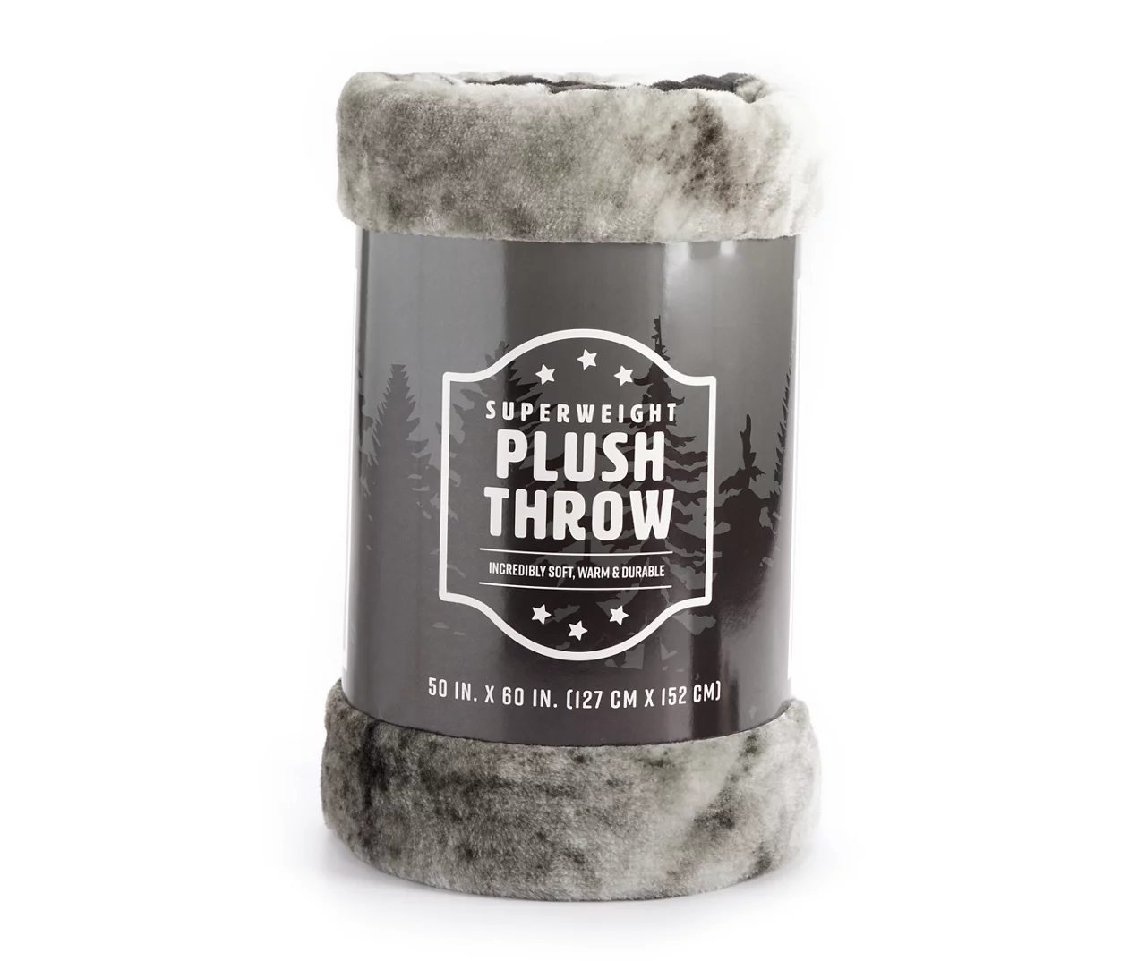 Gray 3 Wolves Moon Raschel Throw, (50" X 60") 3 Gray 3 Wolves Moon Raschel Throw, (50" X 60") - Image 3