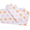 Euphoric Expression Pink & Orange Peace Sign Queen 4-Piece Sheet Set