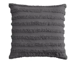 Tufted Stripe Square Throw Pillow