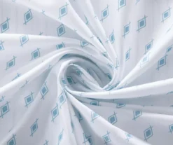 White & Blue Geo Tiles Sheet Set -Hoover Sales Store 810610461 A8 4