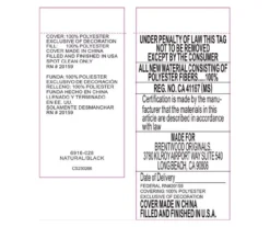 "Home Body" White Square Throw Pillow -Hoover Sales Store 810613273 G0 3