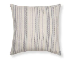 Blue & Purple Dot Stripe Square Throw Pillow