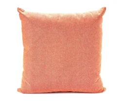 Annie Coral & White Tassel-Stripe Square Throw Pillow -Hoover Sales Store 810615101 A8 1
