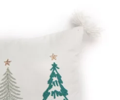 Frosted Forest "Merry Christmas" Ivory Trees Throw Pillow 6 Frosted Forest "Merry Christmas" Ivory Trees Throw Pillow -Hoover Sales Store 810615459 A8 2