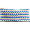 Blue, Pink & Yellow Offset Stripe Fuzzy Body Pillow