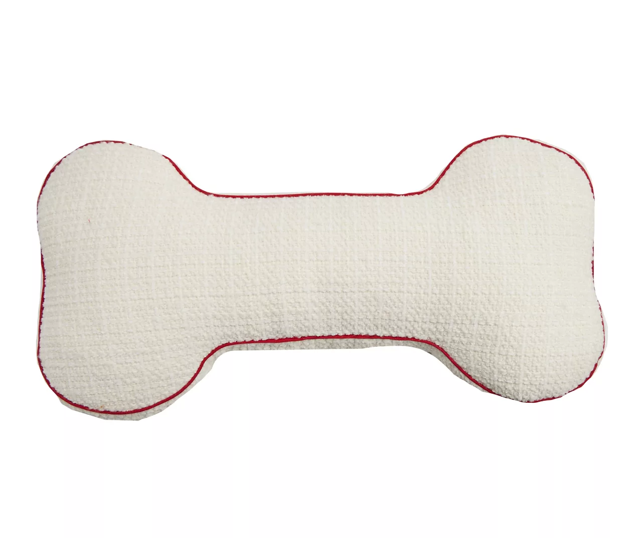Santa's Workshop "Santa Paws" White Bone Shaped Throw Pillow 2 Santa's Workshop "Santa Paws" White Bone Shaped Throw Pillow - Image 2