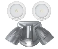 Bright Basics Motion Activated 3-Piece Dual Security Light Combo Pack