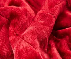 Red Box Quilt Sherpa Throw, (50" X 60") -Hoover Sales Store 810617280 A8 2