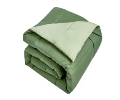 Down-Alternative Box-Quilt Reversible Comforter -Hoover Sales Store 810617472 A8 1