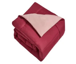 Down-Alternative Box-Quilt Reversible Comforter -Hoover Sales Store 810617474 A8 2