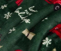 Green & Red Holiday Truck Velvet Throw, (50" X 60") -Hoover Sales Store 810617918 A8 2