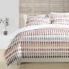 Farnham White & Terra-Cotta Tufted Twin XL 2-Piece Comforter Set