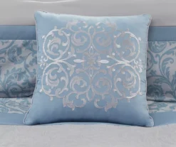 Casey Embroidered Damask Comforter Set -Hoover Sales Store 810679980 810679981 810679982 A8 10