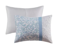 Casey Embroidered Damask Comforter Set -Hoover Sales Store 810679980 810679981 810679982 A8 6