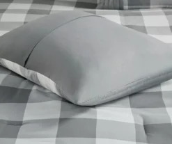 Kingston Gray & White Buffalo Check California King 8-Piece Comforter Set -Hoover Sales Store 810679989 810679990 810679991 A8 11